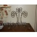 DECORATIVE SOLID BRASS SCROLL WIRE DISPLAY EASEL PICTURE, PLATE STAND. 11" TALL.   223085507322